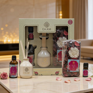Rose &amp; Lily Reed Diffuser &amp; Potpourri Gift Set