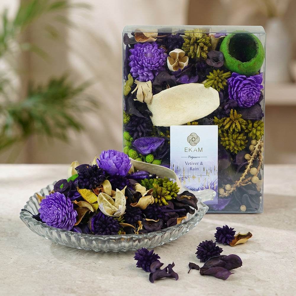 EKAM Vetiver &amp; Rain Potpourri Pack