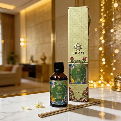 Jasmine &amp; Freesia 50ml Reed Diffuser Refill Oil Gift Box