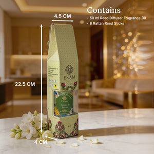Jasmine &amp; Freesia 50ml Reed Diffuser Refill Oil Gift Box