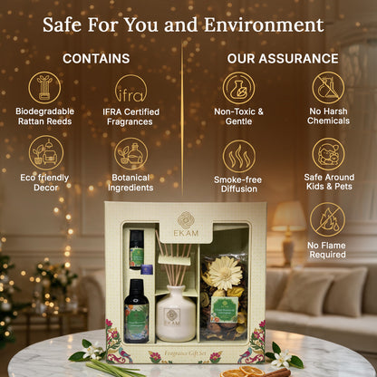 Orange Blossom &amp; Lemongrass Reed Diffuser &amp; Potpourri Gift Set