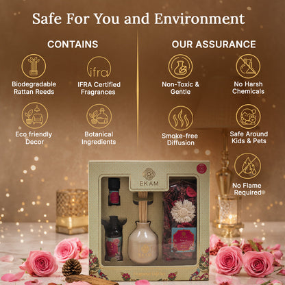 Rose &amp; Lily Reed Diffuser &amp; Potpourri Gift Set