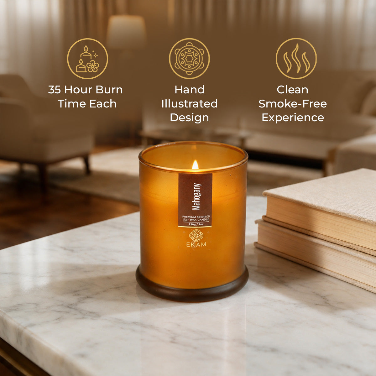 Mahogany Ring Jar Scented Candle