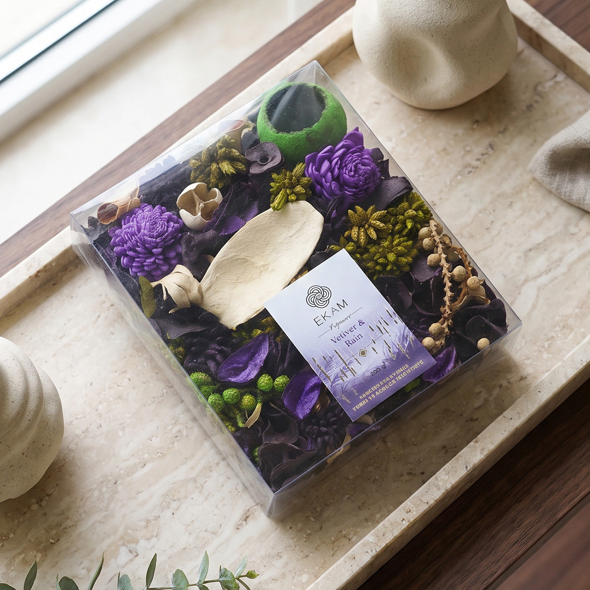 EKAM Vetiver &amp; Rain Potpourri Pack