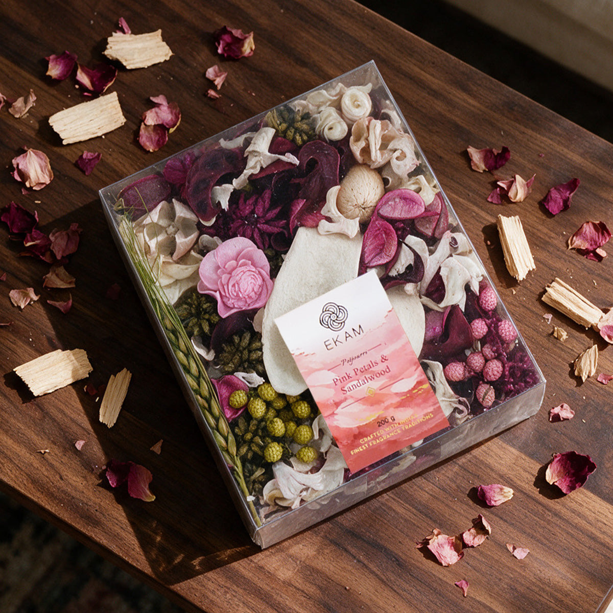 PINK PETALS &amp; SANDALWOOD POTPOURRI PACK