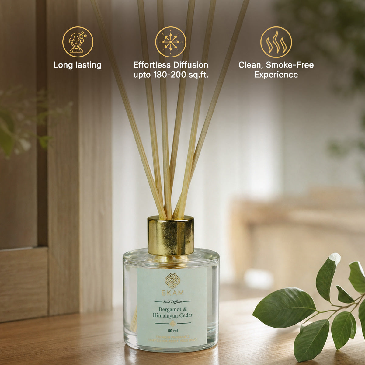 BERGAMOT &amp; HIMALAYAN CEDAR REED DIFFUSER