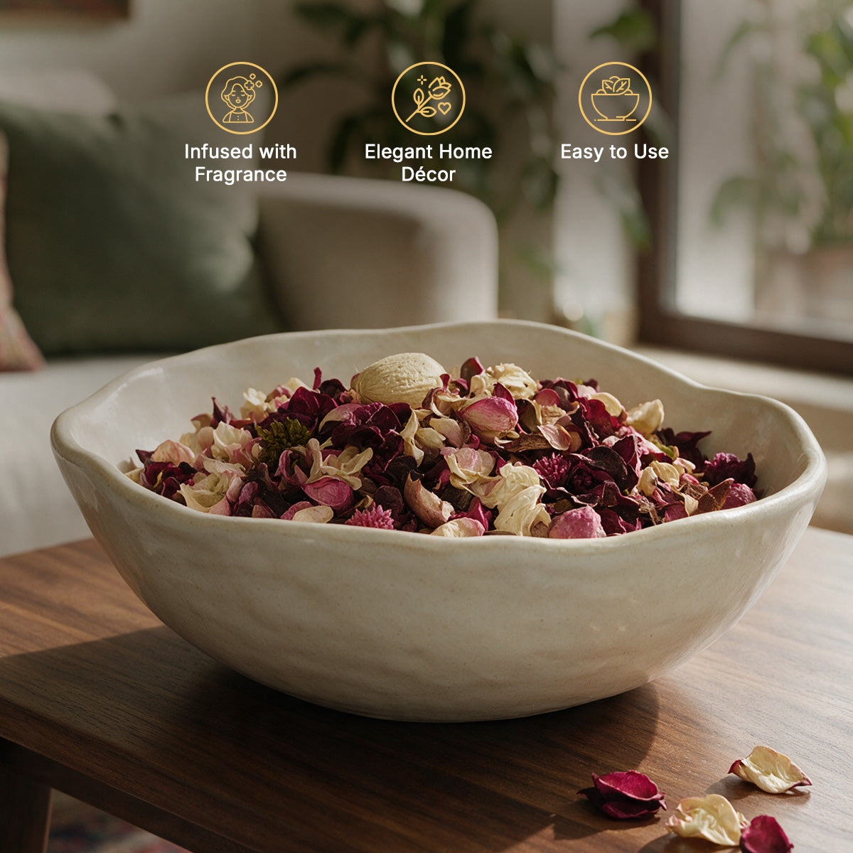PINK PETALS &amp; SANDALWOOD POTPOURRI PACK