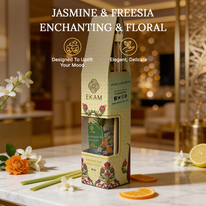 Orange Blossom &amp; Lemongrass 50ml Reed Diffuser Refill Oil Gift Box