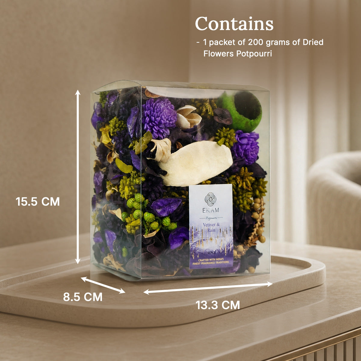 EKAM Vetiver &amp; Rain Potpourri Pack