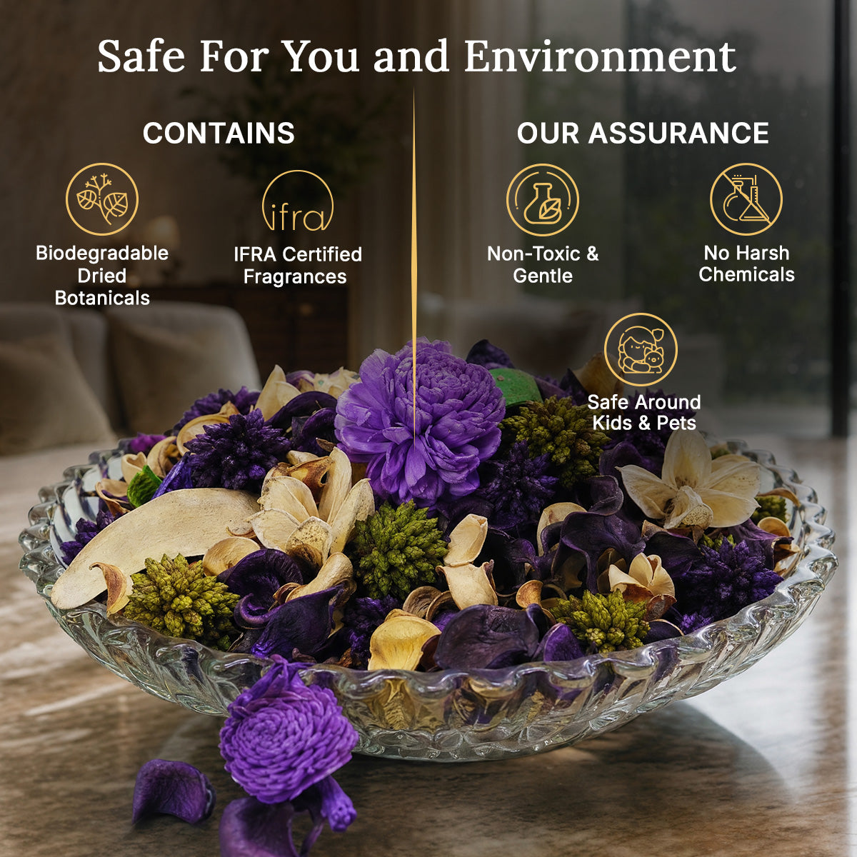 EKAM Vetiver &amp; Rain Potpourri Pack