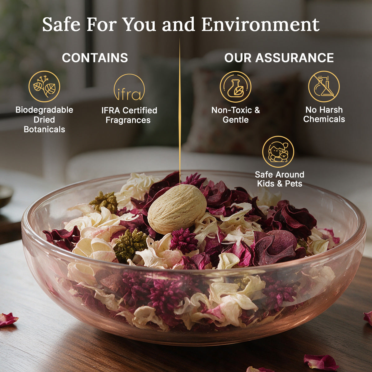 PINK PETALS &amp; SANDALWOOD POTPOURRI PACK
