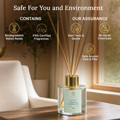 BERGAMOT &amp; HIMALAYAN CEDAR REED DIFFUSER