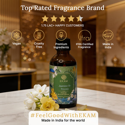 Jasmine &amp; Freesia 50ml Reed Diffuser Refill Oil Gift Box