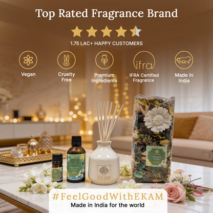 Jasmine &amp; Freesia Reed Diffuser &amp; Potpourri Gift Set