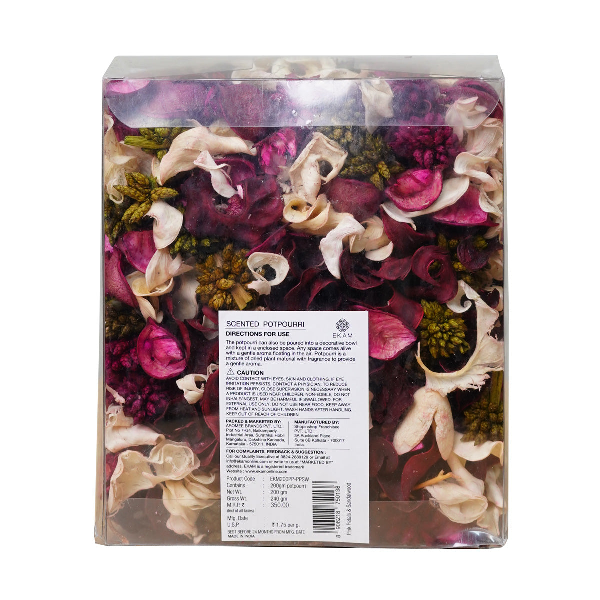 PINK PETALS &amp; SANDALWOOD POTPOURRI PACK