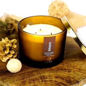 Mahogany 3 Wick Scented Candle