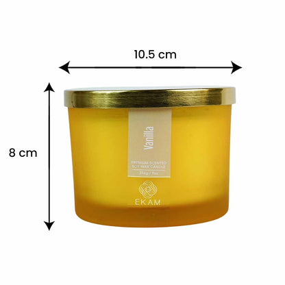 Vanilla 3 Wick Scented Candle