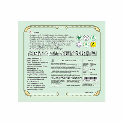 Twilight Sky 3 Wick Scented Candle