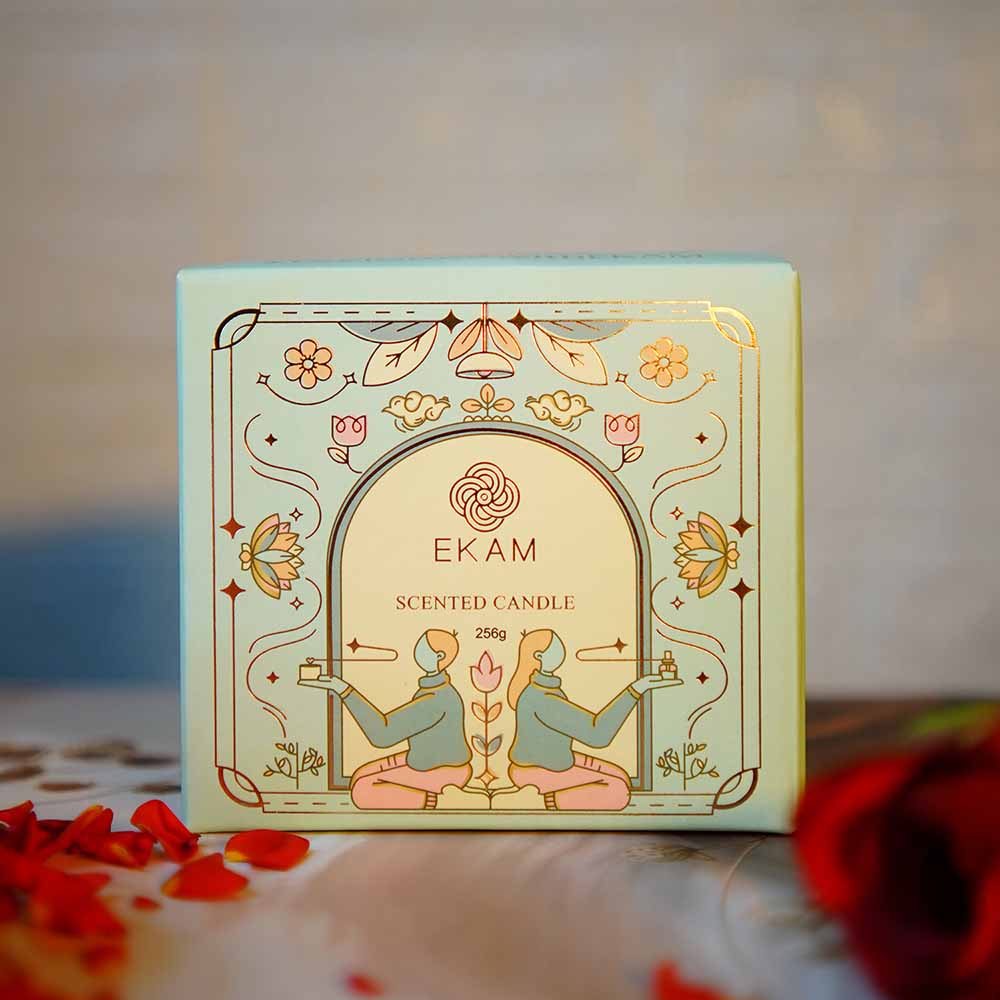Rose 3 Wick Scented Candle