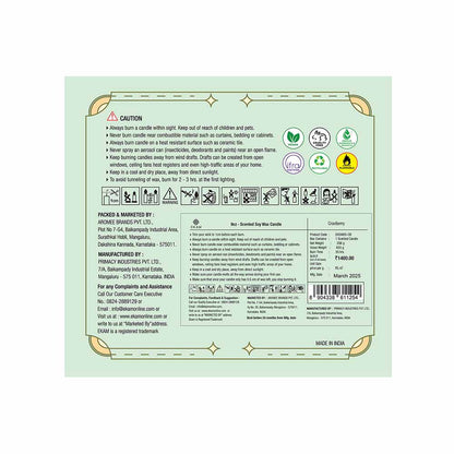 Cranberry 3 Wick Scented Candle