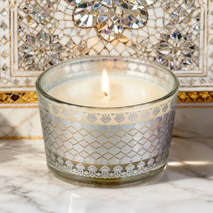 Mahogany Scented Bowl Candle, 85 g| Festive Sheesh Mahal Collection, 2025-26