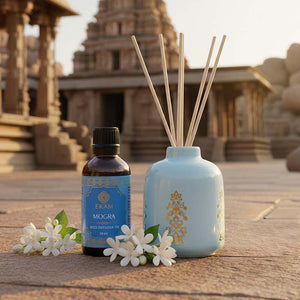 Mogra Reed Diffuser Gift Set| Festive Stone Palace Collection, 2025-26