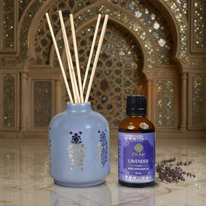 Lavender Scented Reed Diffuser Set| Festive Sheesh Mahal Collection, 2025-26