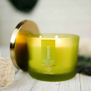 Lemongrass 3 Wick Scented Candle