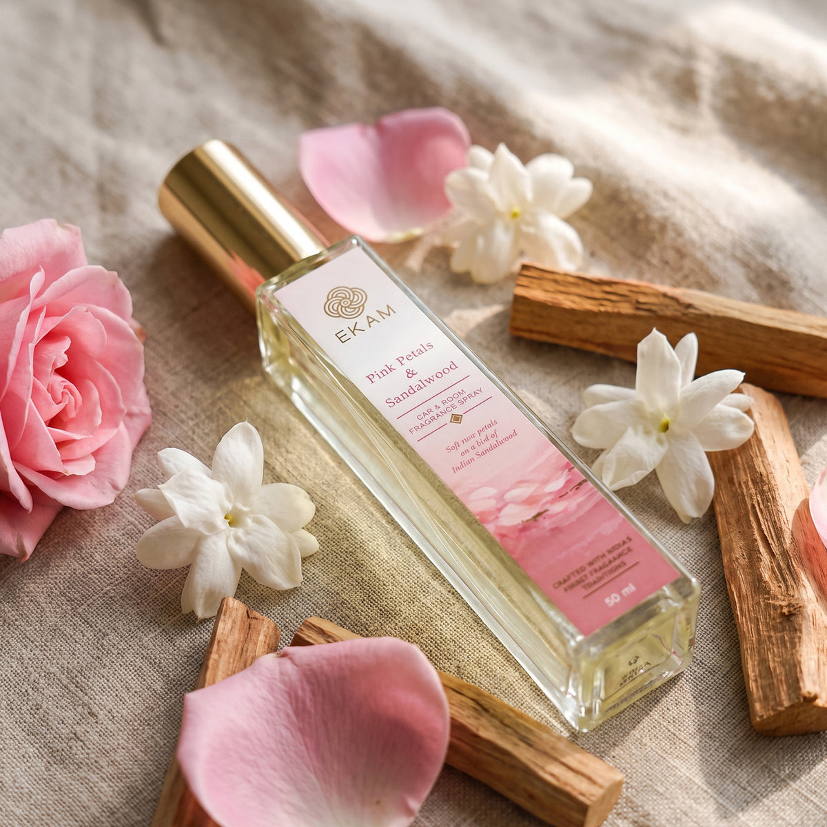 PINK PETALS &amp; SANDALWOOD ROOM &amp; CAR SPRAY