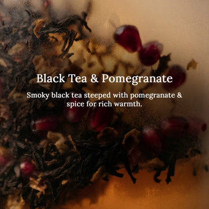 Black Tea &amp; Pomegranate Lampshade Scented Candle