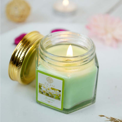 Jasmine Hexa Jar Scented Candle