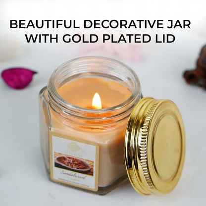 Sandalwood Hexa Jar Scented Candle