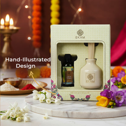 Jasmine &amp; Freesia Reed Diffuser Set
