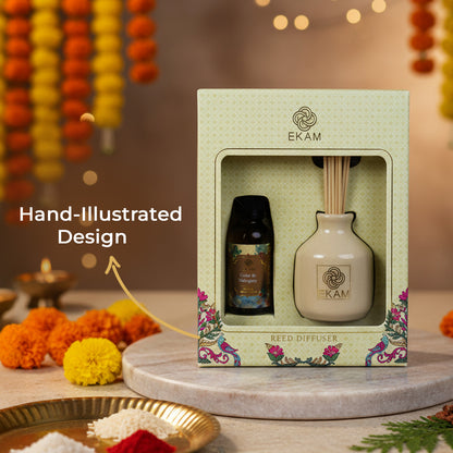 Cedar &amp; Mahogany Reed Diffuser Set