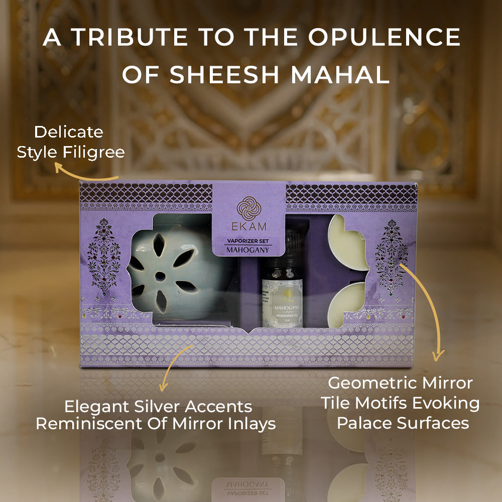 Mahogany Scented 5 ml Vaporizer Set| Festive Sheesh Mahal Collection, 2025-26