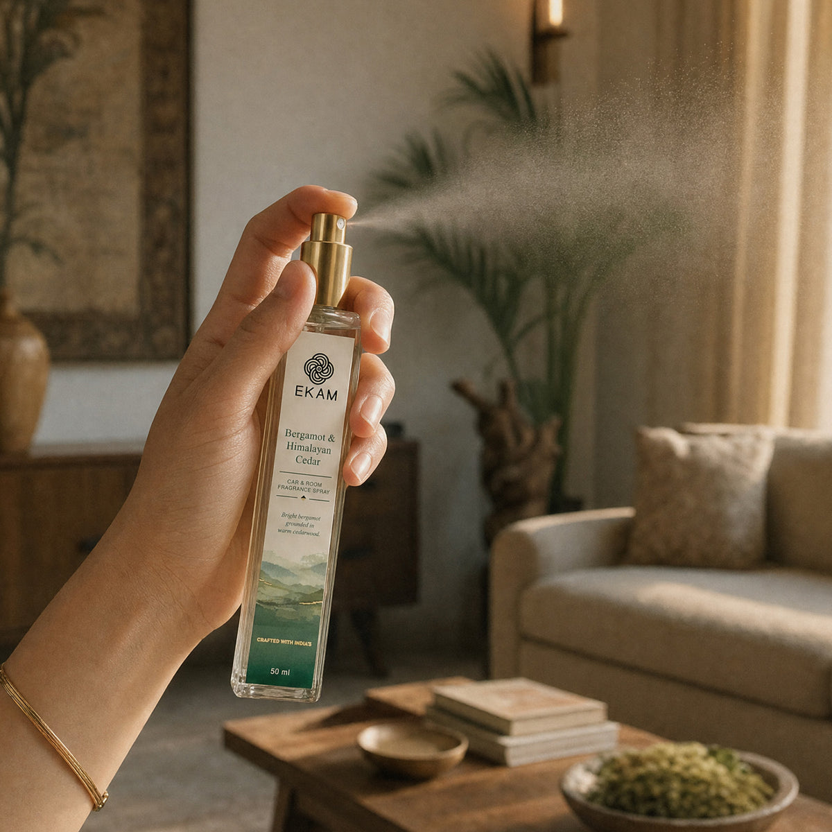 BERGAMOT &amp; HIMALAYAN CEDAR ROOM &amp; CAR SPRAY