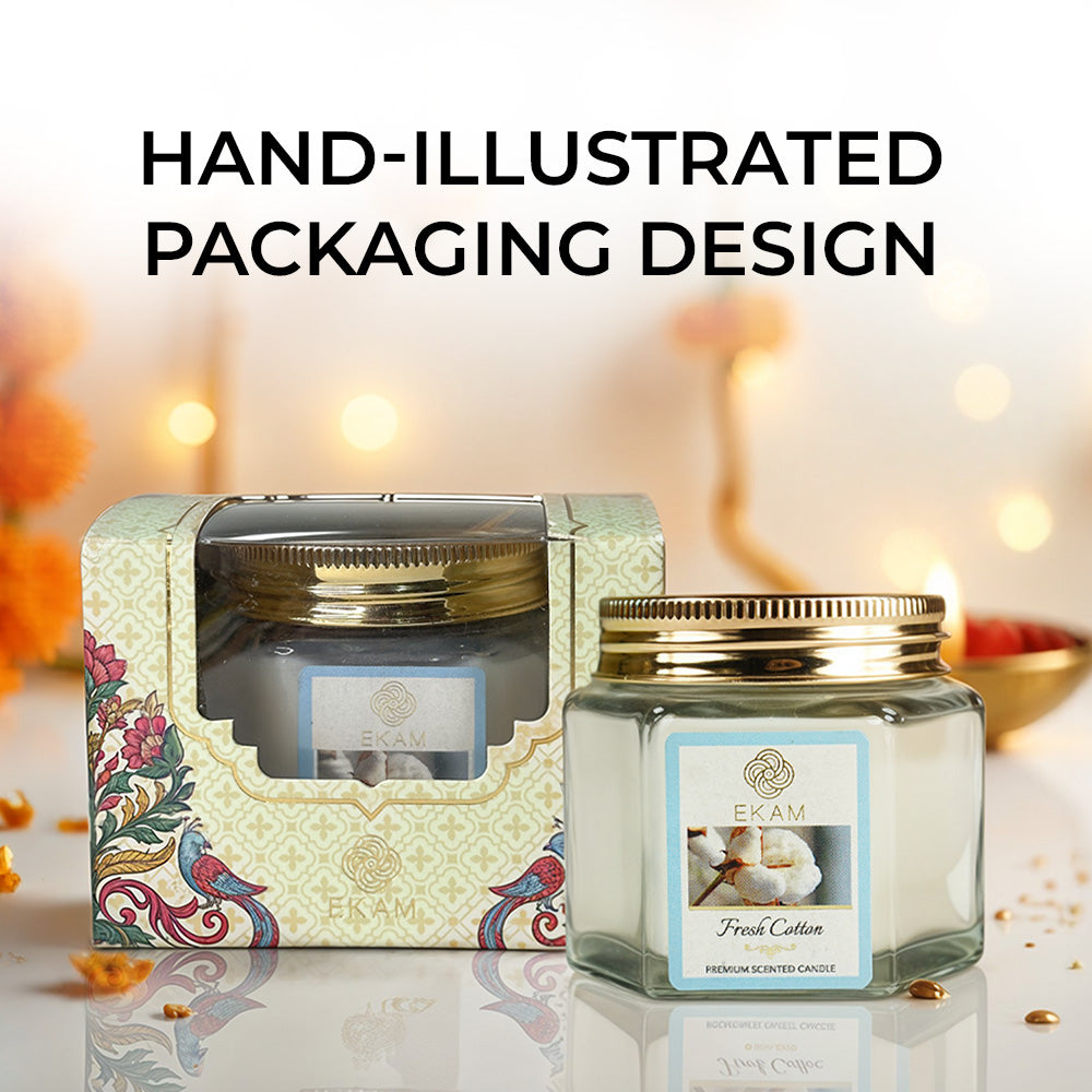 Fresh Cotton Hexa Jar Scented Candle