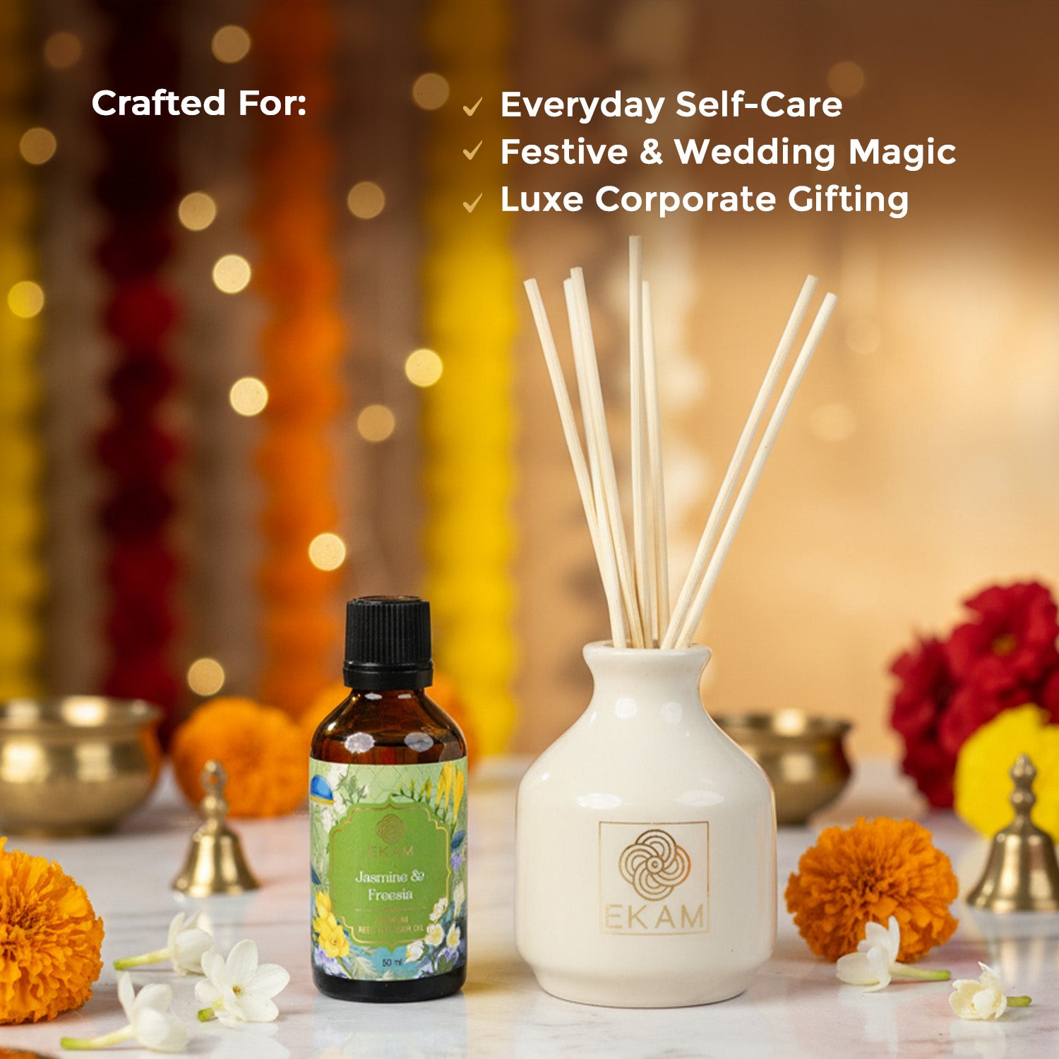Jasmine &amp; Freesia Reed Diffuser Set