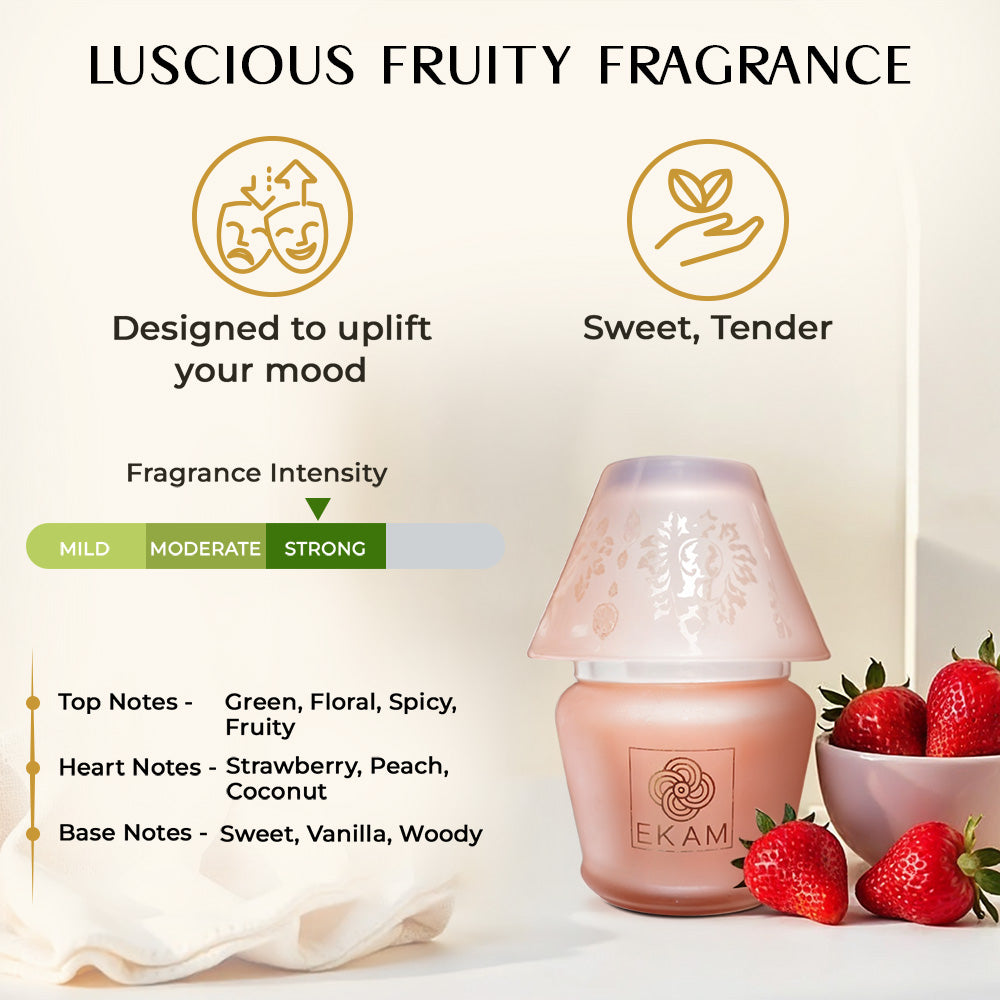 Strawberry Lampshade Scented Candle