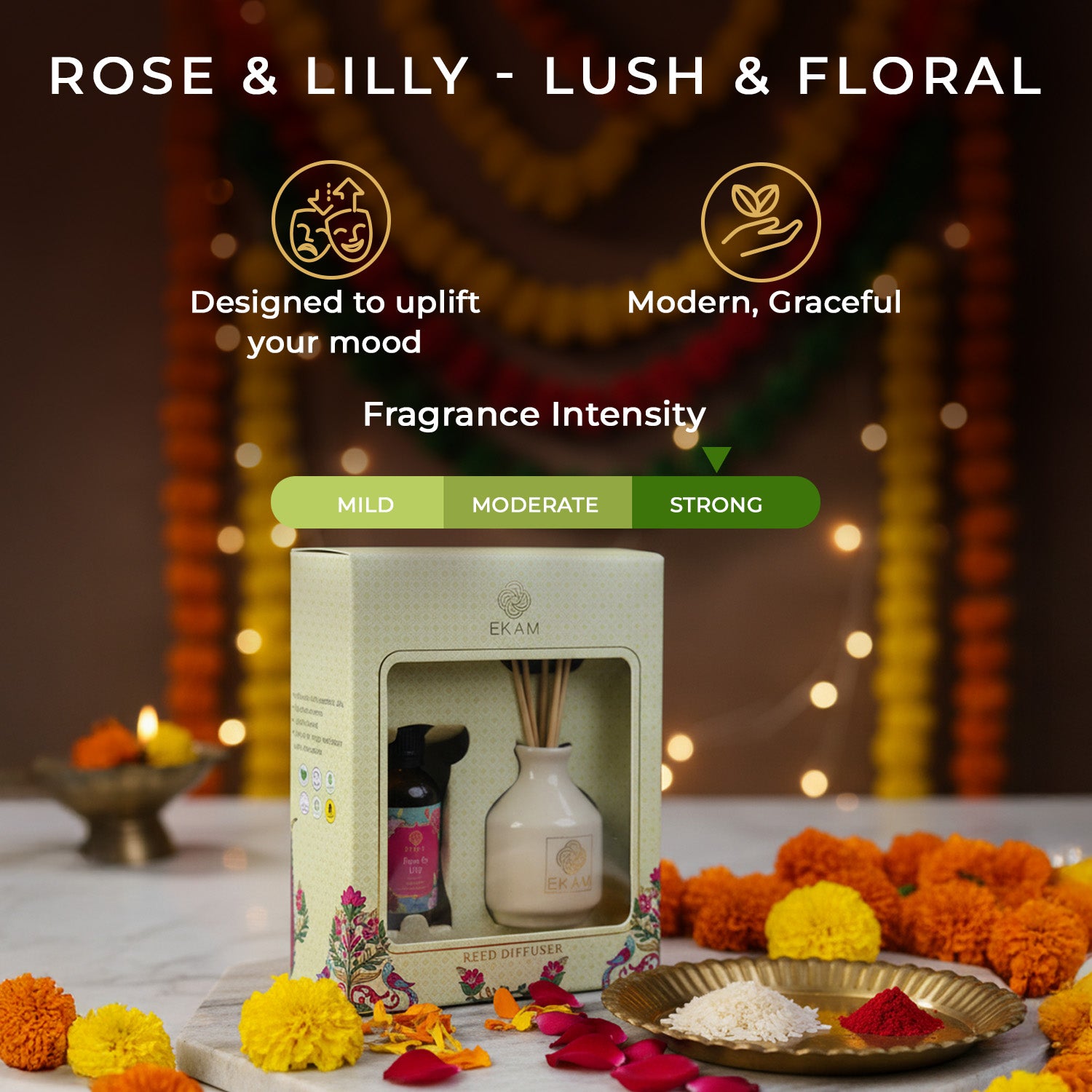 Rose &amp; Lily Reed Diffuser Set
