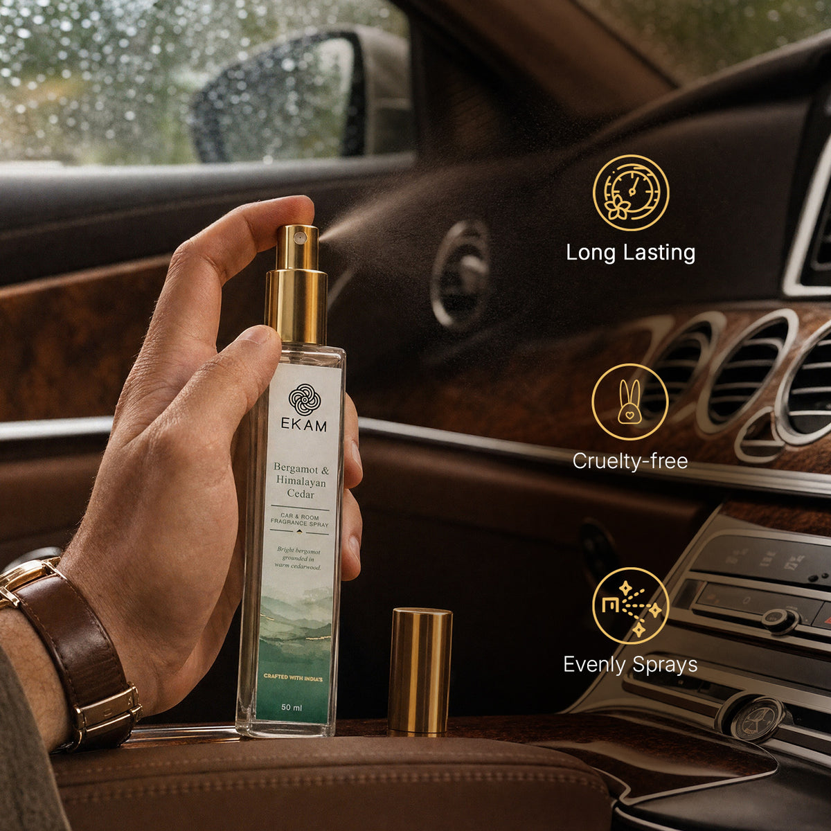 BERGAMOT &amp; HIMALAYAN CEDAR ROOM &amp; CAR SPRAY