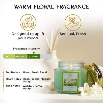 Jasmine Hexa Jar Scented Candle