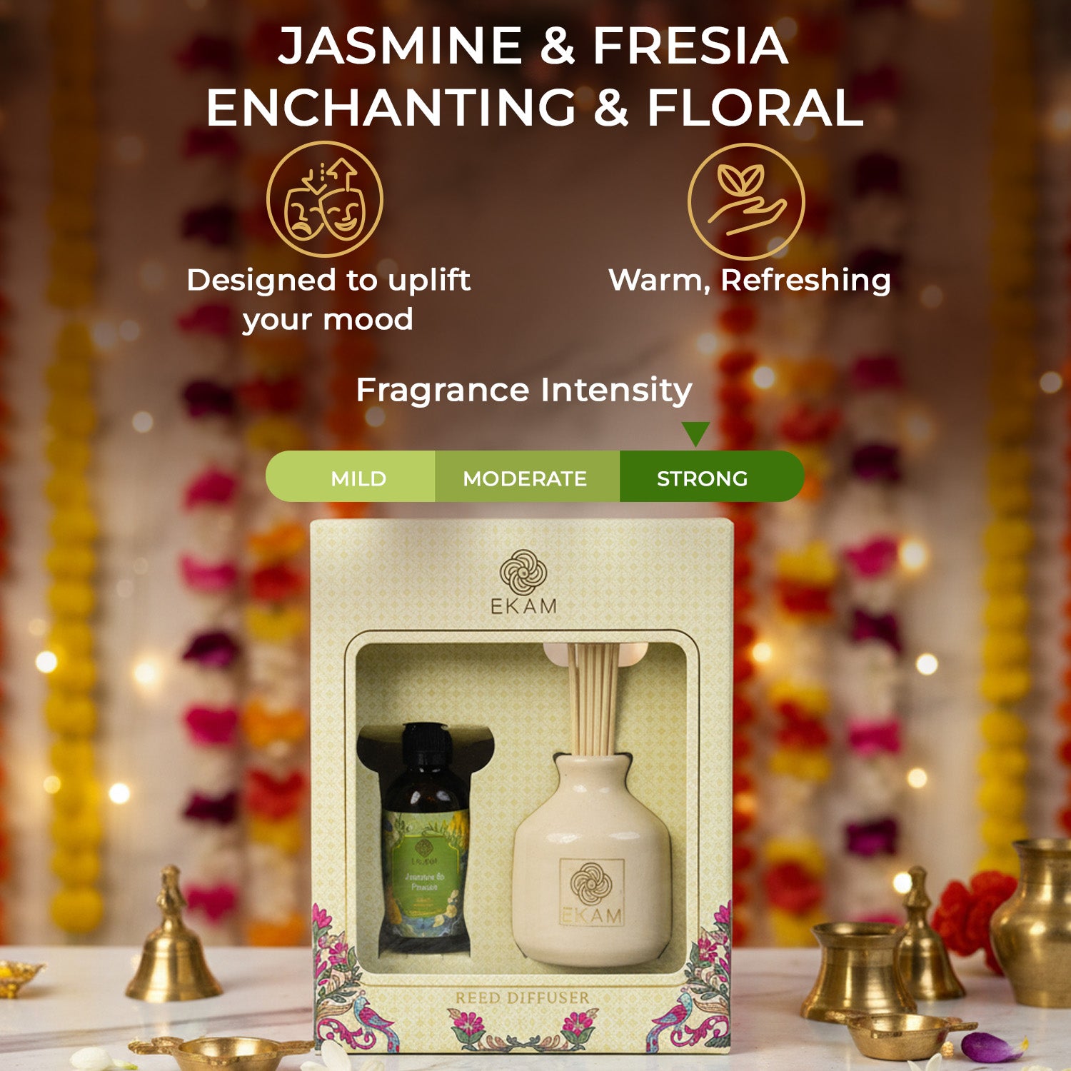 Jasmine &amp; Freesia Reed Diffuser Set