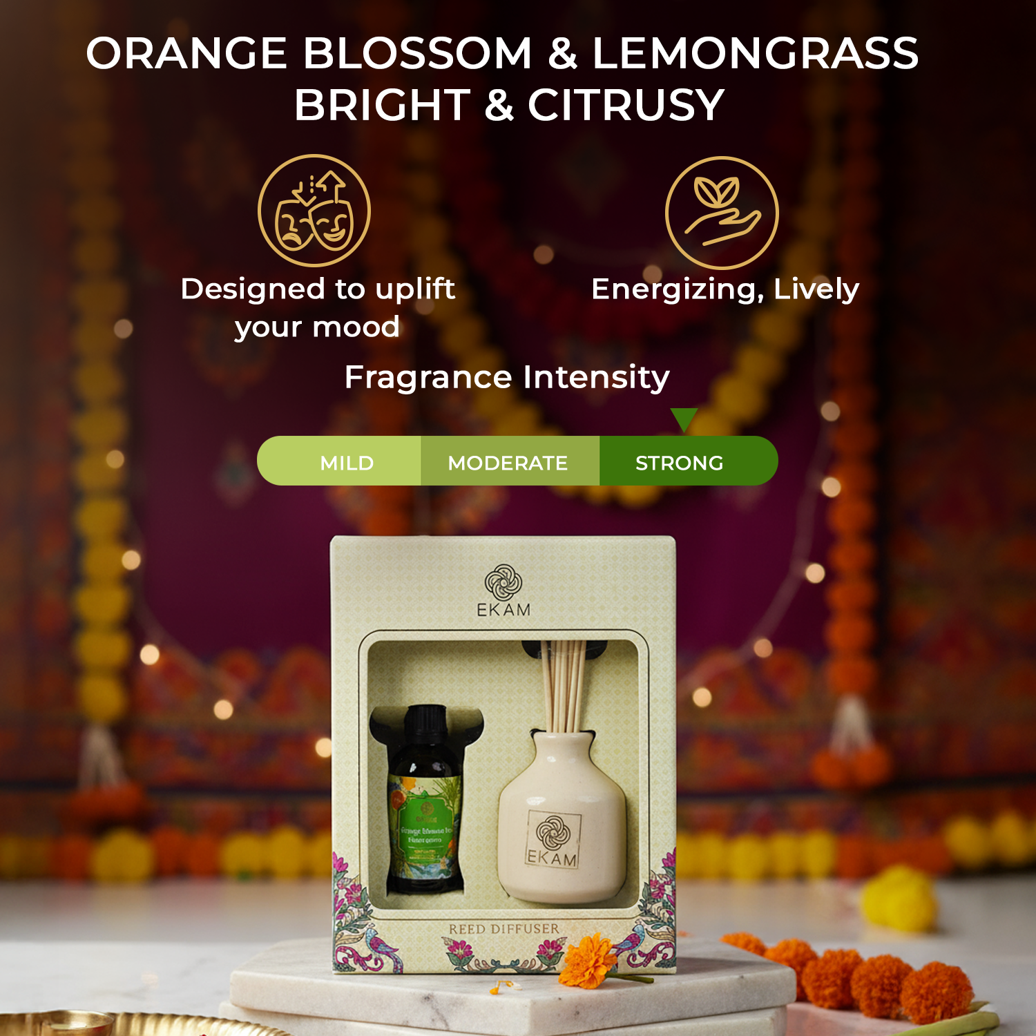 Orange Blossom &amp; Lemongrass Reed Diffuser Set