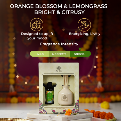 Orange Blossom &amp; Lemongrass Reed Diffuser Set