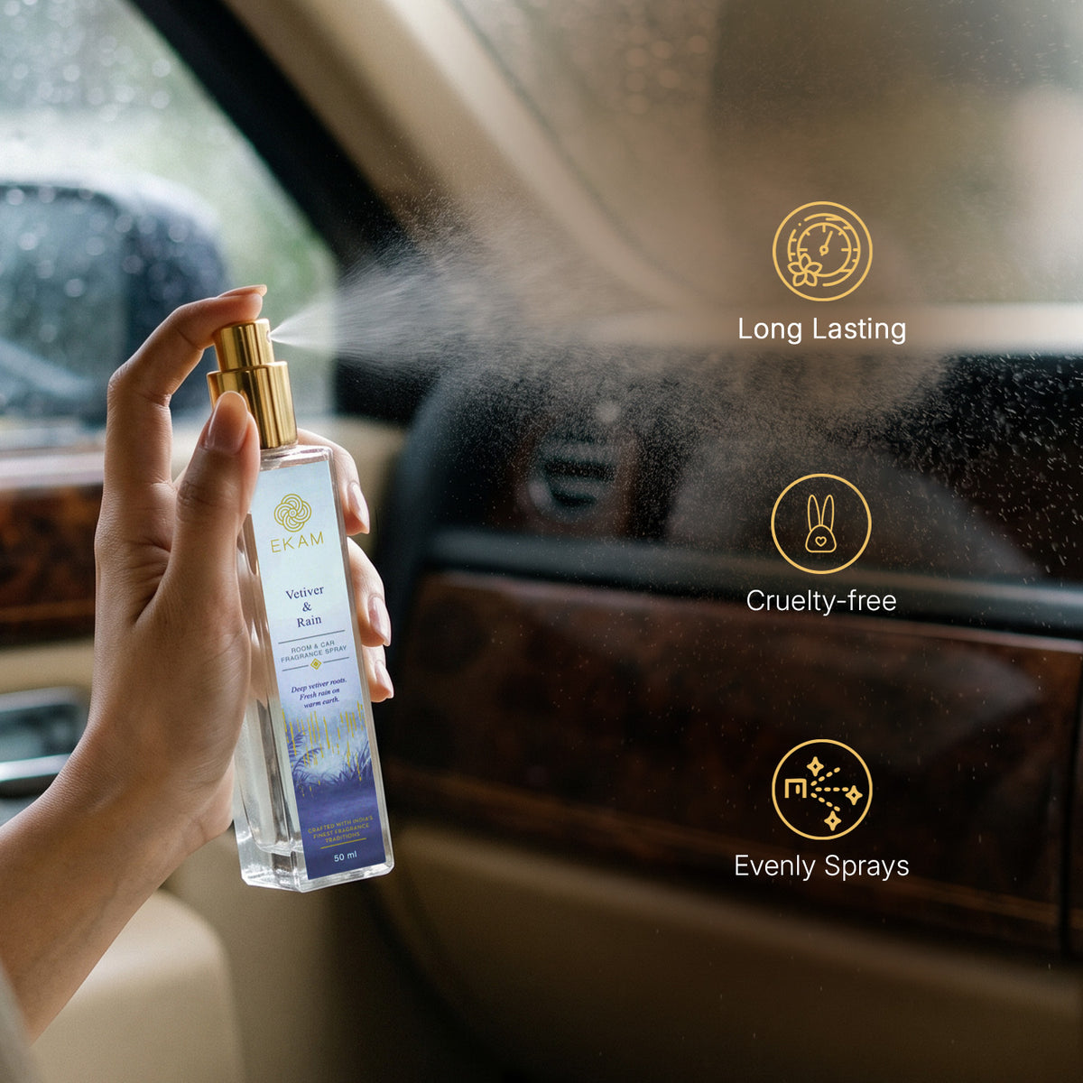 VETIVER &amp; RAIN ROOM &amp; CAR SPRAY