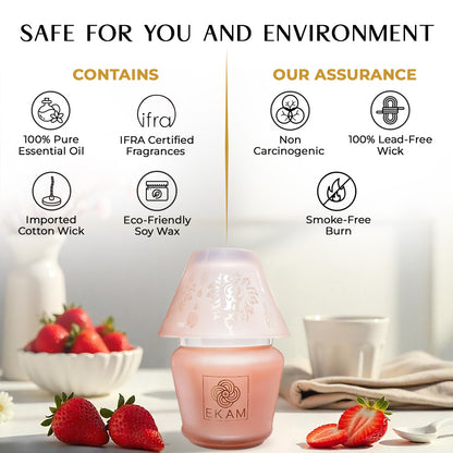 Strawberry Lampshade Scented Candle