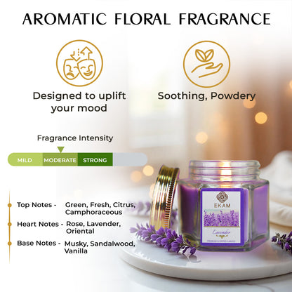 Lavender Hexa Jar Scented Candle