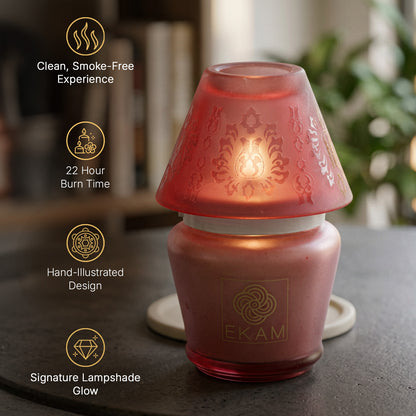 Rose Lampshade Scented Candle