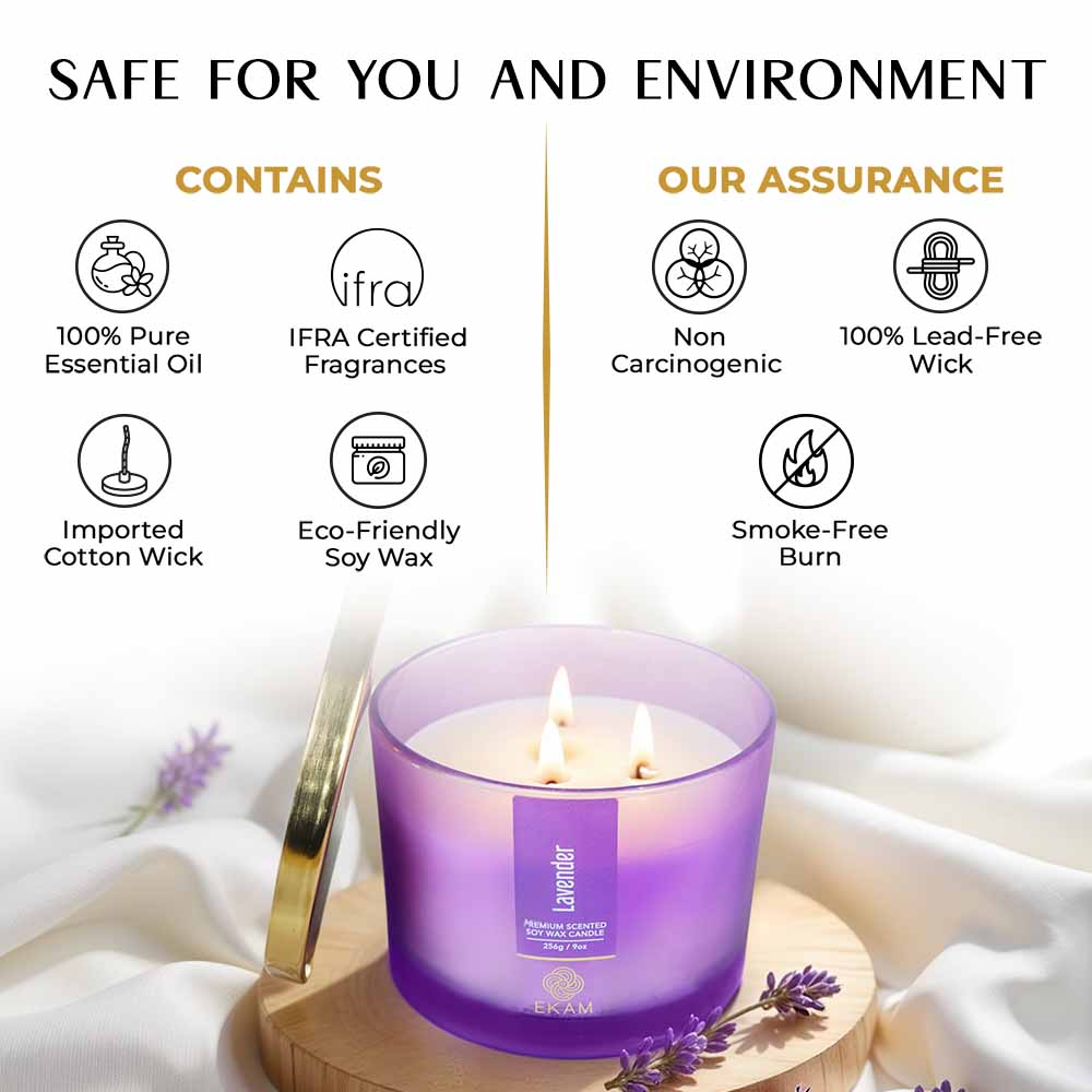 Lavender 3 Wick Scented Candle